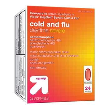 Daytime Severe Cold & Flu Softgel - 24ct - up & up™