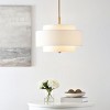 Cambrie 3 Light 21.5" Chandelier - CHA4021 - White/Brass - Safavieh - 4 of 4