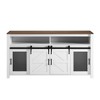 Bella Depot 59.3'' Farmhouse Buffet Sideboard with Sliding Barn Door and Mesh Panels - 3 of 4