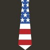 Junior's Design By Humans Fourth Of July Simple American Flag Tie By FreshDressedTees T-Shirt - 2 of 2