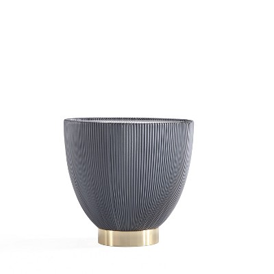 Modern Multicolor Ceramic and Gold Accent Table Set