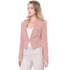 INSPIRE CHIC Women's Collarless Work Office Long Sleeve Cropped Blazers - 2 of 4