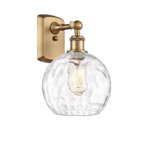 Athens Water Glass - 1 Light Wall Sconce In Industrial Style-13 Inches Tall and 8 Inches Wide - 1 of 1