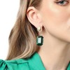 SOHI Women's Green  Stone Drop Earrings - 3 of 3