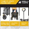 Gorilla Carts Feet Foldable Collapsible Durable All Terrain Utility Pull Beach Wagon with Oversized Bed and Built In Cup Holders - 2 of 4
