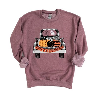 Simply Sage Market Women's Graphic Sweatshirt Trick Or Treat Truck