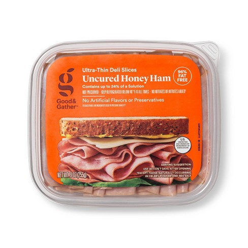 Uncured Honey Ham Ultra-thin Deli Slices - 9oz - Good & Gather™ : Target