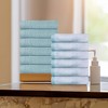 Cotton Marble and Solid Medium Weight Assorted Towel Set by Blue Nile Mills - 2 of 4
