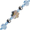 Crystal Lane DIY Glass Silver & Blue Snowflake 7" Designer Holiday Christmas Bead Strand - 4 of 4