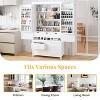 Freestanding Large Kitchen Pantry Storage Cabinet Cupboard with 8 Door Shelves, 3 Adjustable Shelves, 7 Drawers & 8 Wine Racks - ModernLuxe - 4 of 4