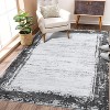Acekool Area Rug Machine Washable Low Pile Ultra-Thin Non Slip Modern Bordered Indoor Rug for Living Room Bedroom Office - 2 of 4