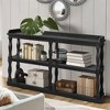 Roman Column Style Console Table, 3-Tier Open Storage Narrow Sofa Entry Table for Living Room, Hallway & Entryway - 3 of 4