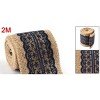 Unique Bargains Burlap Lace Edge Party Decoration Craft Ribbon Strap Roll - 4 of 4
