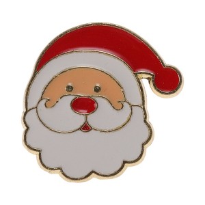 Unique Bargains Christmas Brooches Alloy Dripping Wax Green 0.79"x0.79" 1 Pc - 1 of 4