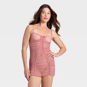 Women's Mesh Lingerie Slip Dress - Auden™ - 1 of 4
