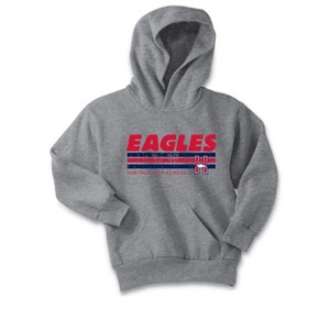 Kids Heritage High School Eagles Name & Graphic Classic Fleece Hoodie ...