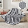 DOMETOUR Fuzzy Cable Knit Throw Blanket for Couch, 43.3 x55 Inches Cozy Blanket for Kids Women, Ultra Soft Lightweight Blanket for All Season - 2 of 4