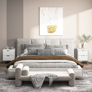 Resenkos Bedside Table, Bed Side Table,Nightstand, - 1 of 4