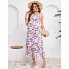Clearlove Women's Flowing Dress Sleeveless Maternity Maxi Dress - 3 of 4