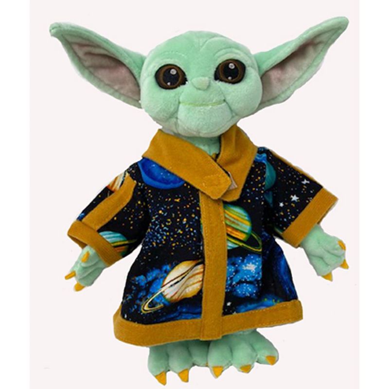 Star Wars Mandalorian The Child Yoda Robe With Planet Print Fits 7 1/2 Inch Dolls, 3 of 5
