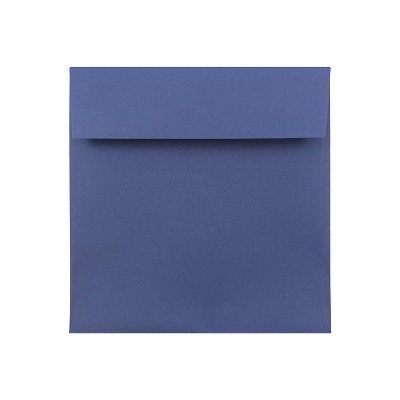 JAM Paper 7.5 x 7.5 Square Invitation Envelopes Presidential Blue 263913007