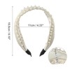 Unique Bargains Women's Classic Wide Pearl Headband 6.10"x1.97" 1 Pc - 3 of 4