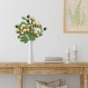 Allstate Floral 22" Sage Green and Burgundy Helleborus Artificial Decorative Spray - 2 of 4
