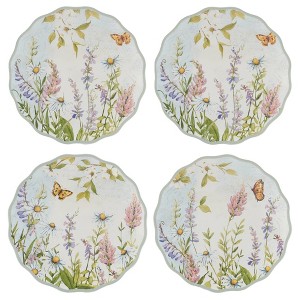 Certified International (set of 4) 6" Easter Meadow Canape Plates - 1 of 4