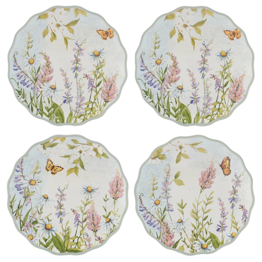 Photos - Plate Certified International  6" Easter Meadow Canape  (set of 4)