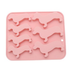 Unique Bargains Candy Mould 7-Cavity Dachshund Dog Candy Mould Hand Wash 6.77"x5.67"x0.63" 1 Pc - 1 of 4