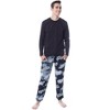Seven Times Six Stranger Things Mens' Logo Toss Print Tie Dye Sleep Pajama Jogger Pants Black - 3 of 4