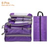Unique Bargains Suitcases Compression Packing Cube Wear-resistant Travel Luggage Organizers Bag 6 Pcs - 3 of 3