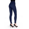 Memoi Pants-Style Cotton Blend Leggings Navy L-XL - 2 of 4