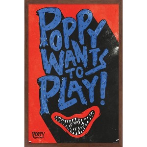 Trends International Poppy Playtime - Poppy Wants To Play Framed Wall Poster Prints - 1 of 4