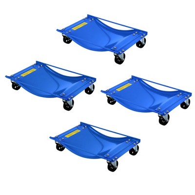 Car Dolly Set of 2, 5000LBS Capacity Heavy Duty Wheel Dolly, Vehicle Dolly Jack for Tire Auto Repair Moving