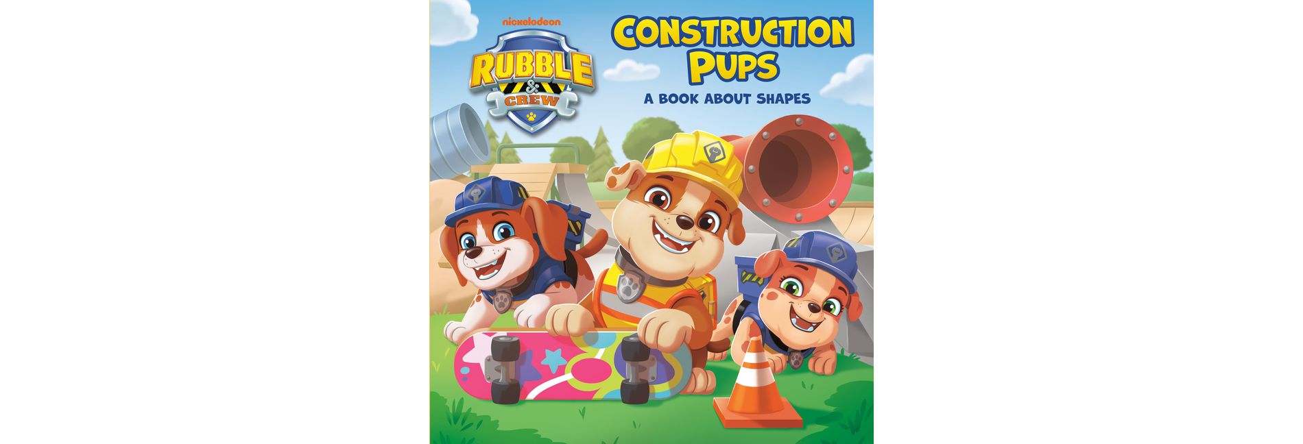 Construction Pups: A Book about Shapes (Paw Patrol: Rubble & Crew) - by  Megan Roth (Board Book)