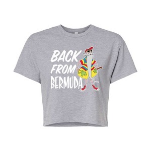 Women's - Disney - Straight Outta Bermuda Cropped Graphic T-Shirt - 1 of 4