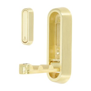 Unique Bargains 90° Foldable Coat Hook Invisible Perforated Fixed Wall - 1 of 4