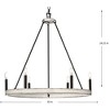 Progress Lighting Galloway 6-Light Chandelier, Matte Black, No Shade - 4 of 4