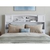 AFI Furnishings Newport Full Headboard with Turbo Charger in White - 3 of 4
