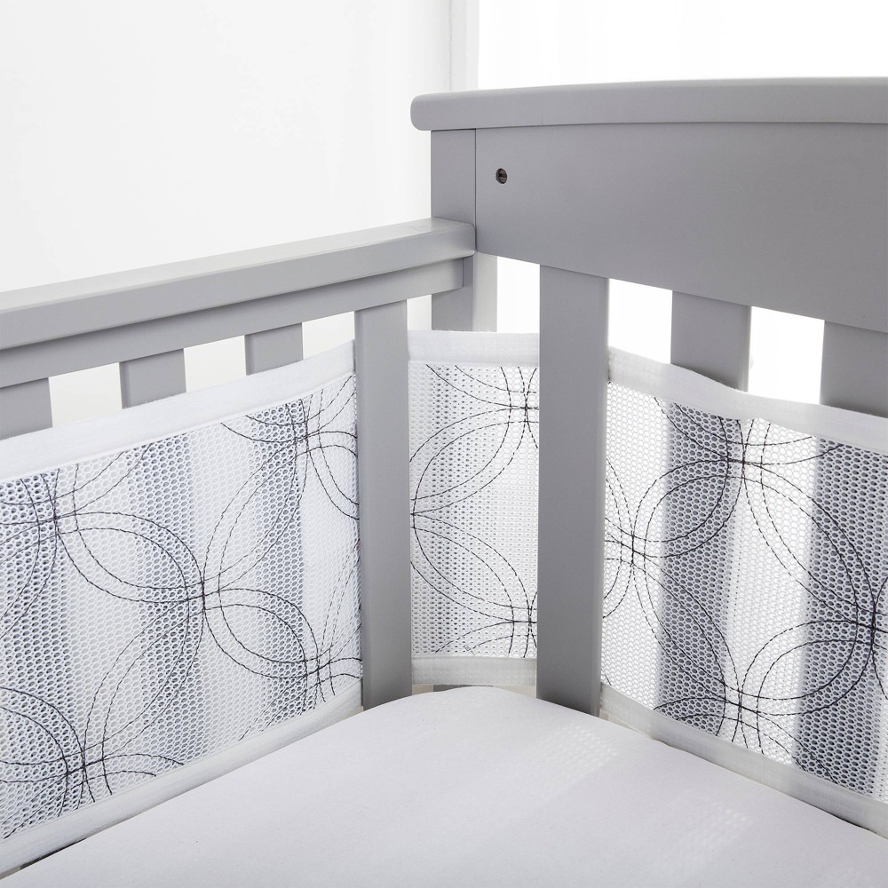 Photos - Cot BreathableBaby Breathable Mesh Crib Liner - Deluxe Embroidered Collection 