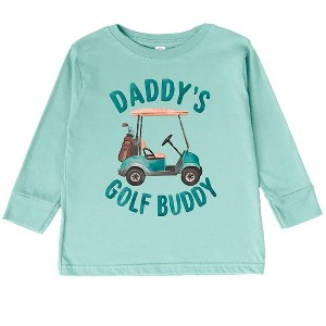 The Juniper Shop Daddy's Golf Buddy Toddler Long Sleeve Tee - 1 of 3