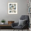 Amanti Art Futuristic Bauhaus Polygons Beige by Ninola Design Wood Framed Wall Art Print - 4 of 4