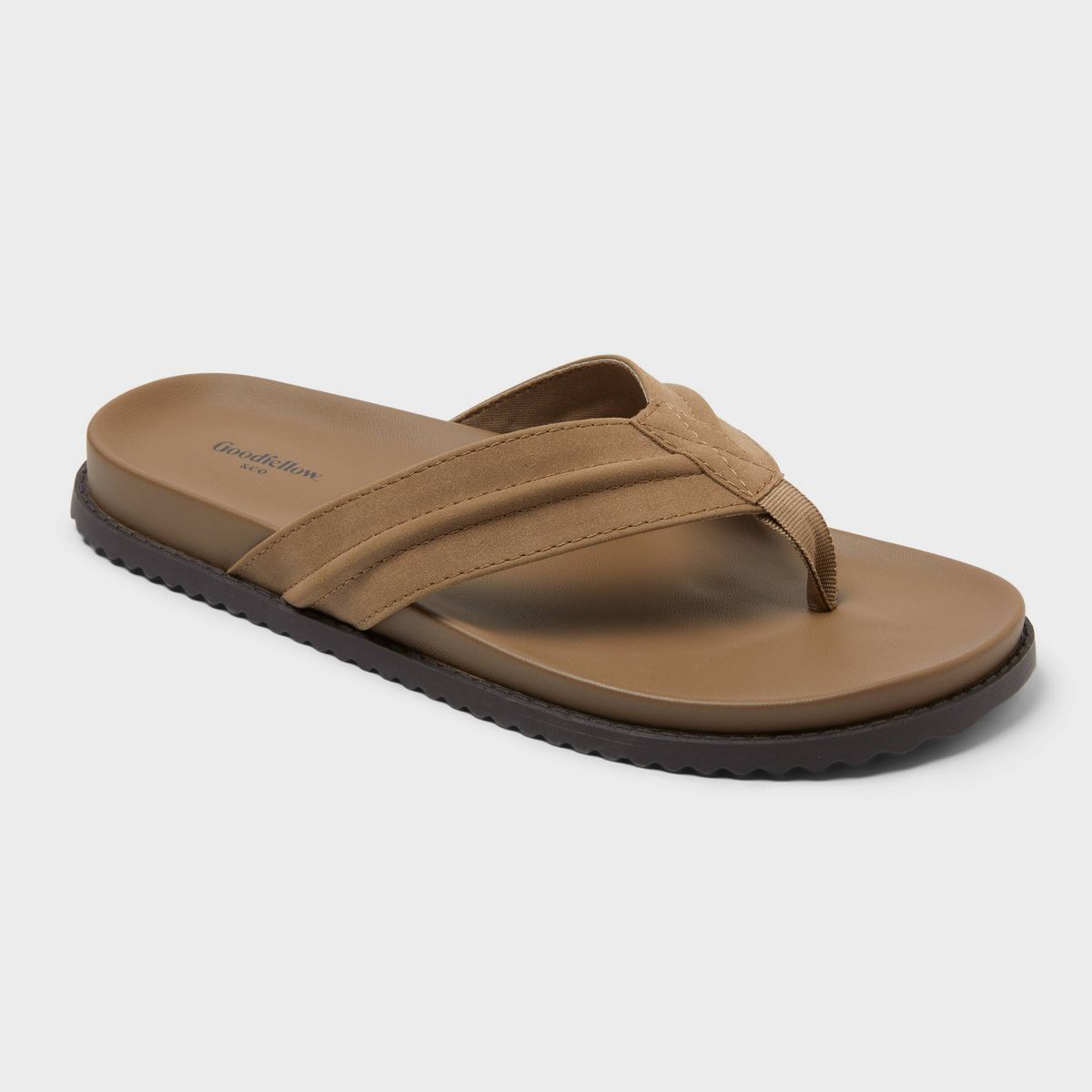 Men's Delta Sport Flips Footbed Sandals - Goodfellow & Co™ Tan