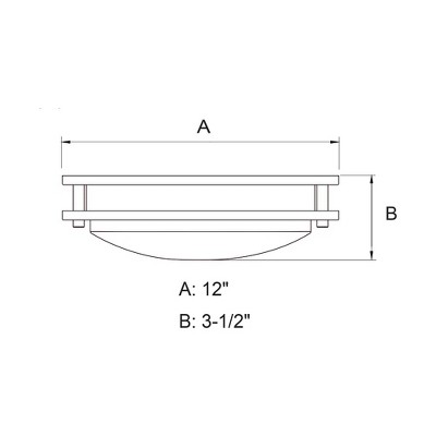 Horizon 12" Satin Nickel LED Flush Mount Ceiling Light