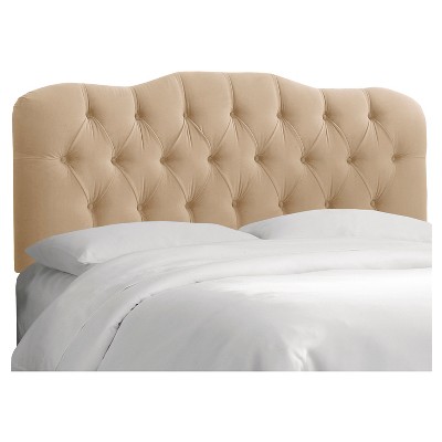 Seville Microsuede Headboard - Premier Oatmeal - Queen - Skyline Furniture