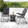 Tangkula 2PCS Patio Folding Chairs Back Adjustable Reclining Padded Garden Furniture - 2 of 4