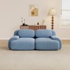 Aukfa Modular Corduroy Sectional Sofa with Ergonomic Support - Pet Friendly, Easy Assembly, Non-Slip Base Design - 2 of 4