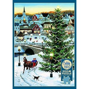 Cobble Hill 500 Piece Puzzle - Village Tree - Sample Poster Included - 1 of 4