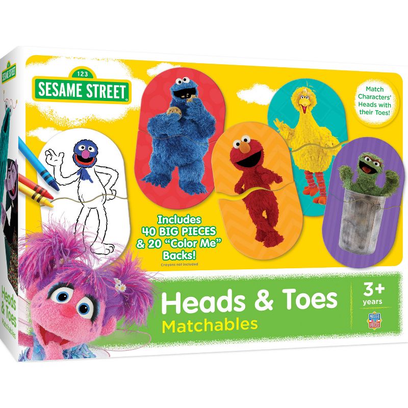 MasterPieces Kids Games - Sesame Street Heads & Toes Matching Game, 2 of 7